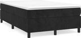 vidaXL Boxspringbedframe, zwart, 120x200 cm, fluweel