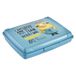 keeeper carla Handige lunchbox, 0,5 l, mini, 17 x 13 x 3,5 cm, broodtrommel/snackdoos, ontwerp: Minions, ‘hungry’, blauw (zachtblauw)