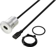 TRU COMPONENTS TC-13376300 USB-C (3.1) bus/bus 1 m kabel zilver 1 stuk(s)