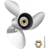VEVOR Buitenboordpropeller, vervangen voor OEM 3860709, 3-bladige 14,5" x 21" pitch stalen bootpropeller, compatibel met Volvo Penta SX Drive Alle modellen, met 19 tandspellen, RH