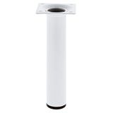 Amig - Ronde meubelpoten - Model 4 - Ø30 x 300 mm - Met stelschroef - Schroefbevestiging op 4 punten - Draagvermogen tot 15 kg per poot - Zwart staal