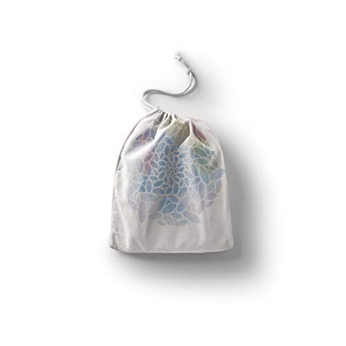 Bonamaison Bedrukte katoenen tas met trekkoord - 20 x 30 cm