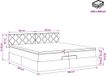 vidaXL Ottomaanse Bed met Matras en LED Donkerblauw 200 x 200 cm