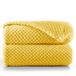 DecoKing Henry knuffeldeken van 170 x 210 cm, mosterdgeel