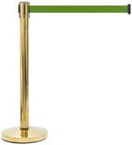 GJ Floors - Afzetpaal met trekband | Messing - Appelgroen