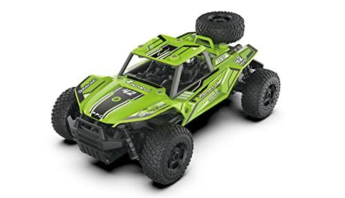 AMEWI 22577 CoolRC DIY Kikkerbuggy 2WD 1:18 8 km/u bouwpakket groen, 72 delen
