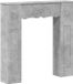 vidaXL Mantel de cheminée - Gris béton - 102 x 20 x 102 cm