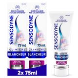 SENSODYNE Dentifrice Clinical Blancheur, Menthe, Lot de 2 x 75 ml