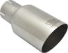 Ulter Sport Uitlaatsierstuk - Rond Ø90mm Schuin - Lengte 180mm - Montage ->50mm - Geborsteld RVS