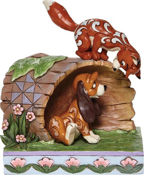 Disney Traditions Fox and the Hound Figurine - 16 cm - Multi