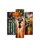 Homemania Paraplu muurschildering, 3-delig, kunst en graffiti, voor woonkamer, slaapkamer, meerkleurig, 57 x 0,3 x 60 cm, HM203MDF30, MDF