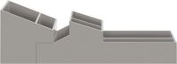 Spirella Silhouette Badkamer Opbergdoos – Opbergbox met Vakken voor Cosmetica en Accessoires – Badkamer Opberging – TAUPE