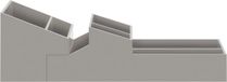 Spirella Silhouette Badkamer Opbergdoos – Opbergbox met Vakken voor Cosmetica en Accessoires – Badkamer Opberging – TAUPE