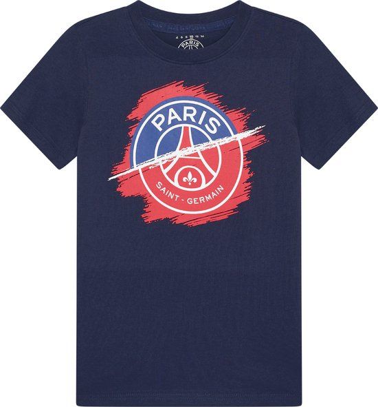 Paris Saint Germain PSG Big Logo T-Shirt Kinderen Blauw Maat 128