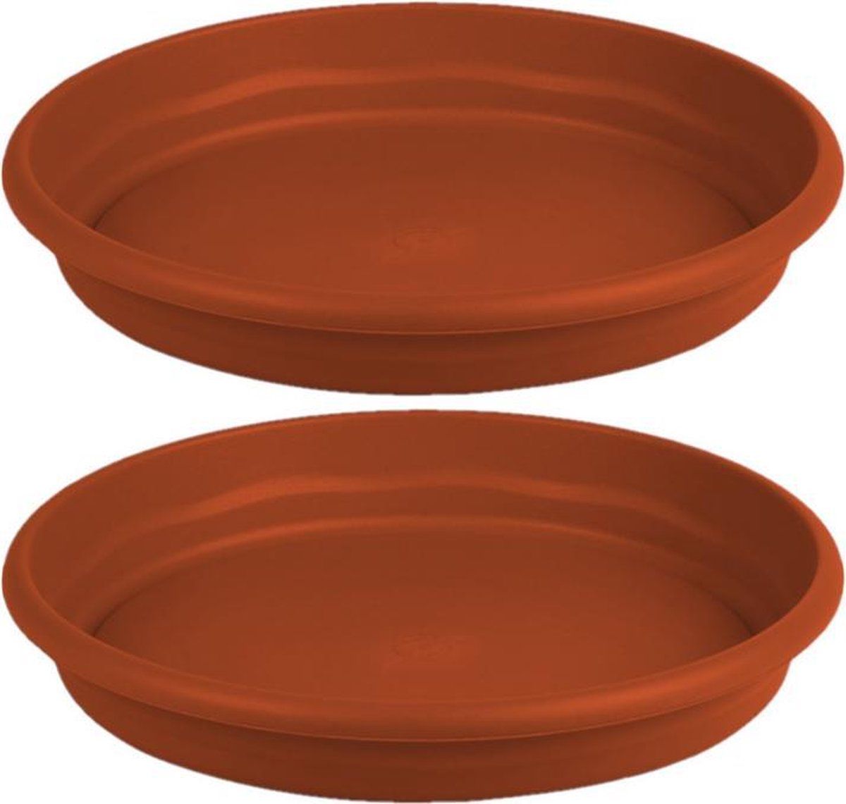 Hega hogar Set van 2 bloempotten - terra cotta - Ø 14 cm