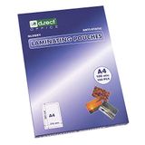 D.RECT Lamineerfolie A4 100mic - Glanzend Hot Lamineerfolie - Verpakking 100 Stuks, Transparante Folie