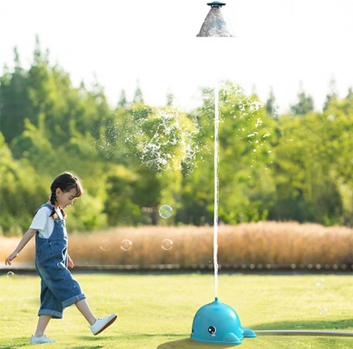 vidaXL Watersproeier - Waterpret - Buitenspeelgoed - Walvis - Speelgoedwatersproeier