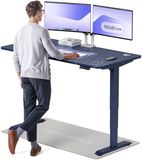 Desktronic HomePro Zit-sta Bureau Elektrisch In Hoogte Verstelbaar, 160x80 cm Blauw/Blauw