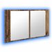 vidaXL Badkamerspiegelkast Oud Hout 80 x 12 x 45 cm