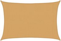 vidaXL Zonnezeil 160 g/m² rechthoekig 3x4,5 m HDPE zandkleurig