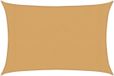 vidaXL Zonnezeil 160 g/m² rechthoekig 3x4,5 m HDPE zandkleurig