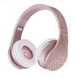 PowerLocus P1 Bluetooth Koptelefoon – Draadloos – Over Ear – Met Microfoon – Inklapbaar - incl. Hoes – Rose Gold