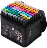 Nukido Alcohol Markers with Bag, 80 Pieces