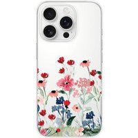 Apple iPhone 16 Pro Bedrukt siliconen hoesje Printemps en fleurs