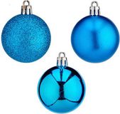Krist+ Set kerstballen Blauw Plastic 5 cm (12 Stuks)