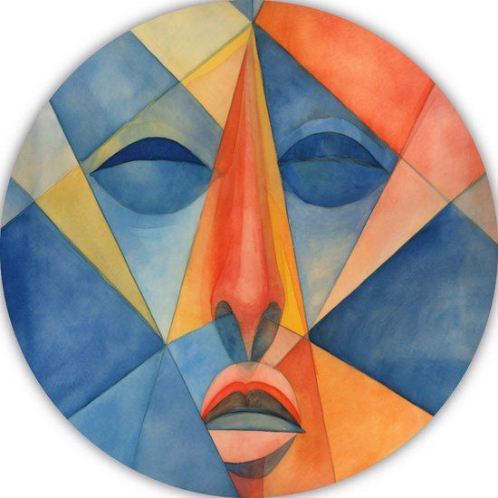 Merkloos / Sans marque Wandcirkel Lijnen - 40x40 cm - Forex - Zwart/Wit/Grijs