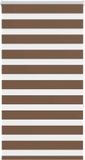 vidaXL Zebra rolgordijn 70x150 cm stofbreedte 65,9 cm polyester bruin