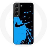 Nike Etui voor Samsung Galaxy S22 Logo Blauw en Zwart Maniacase