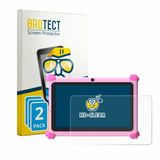 BROTECT - Screenprotector voor Ascrecem KIDS710 7" - Folie Beschermfolie transparant 2 Stuks