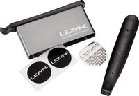 Lezyne Lever Kit Bandenplak set - All-in-one plaksetje en bandenlichter combinatie - Aluminium behuizing - Rood/Goud/Blauw/Grijs - 24 Stuks