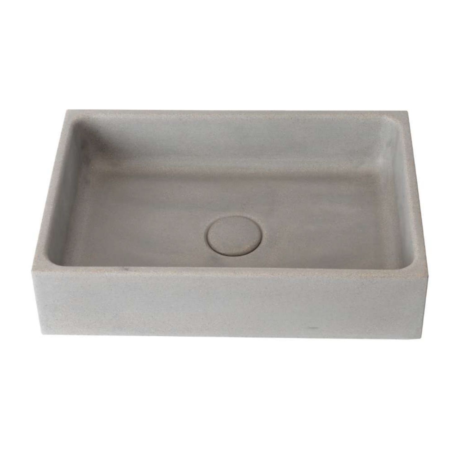 Ideavit idea.sol Waskom - 41.5x28x10 cm - Rechthoek - Beton Grijs - 8719304936121