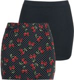 Rock Rebel by EMP Zwarte rokken in een dubbelpak - Dames - 4XL