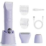 Carehabi Scheerapparaat voor dames, 3-in-1 intiem scheerapparaat voor vrouwen, elektrisch scheerapparaat, IPX7 waterdicht, voor benen, armen, oksels en bikinizone
