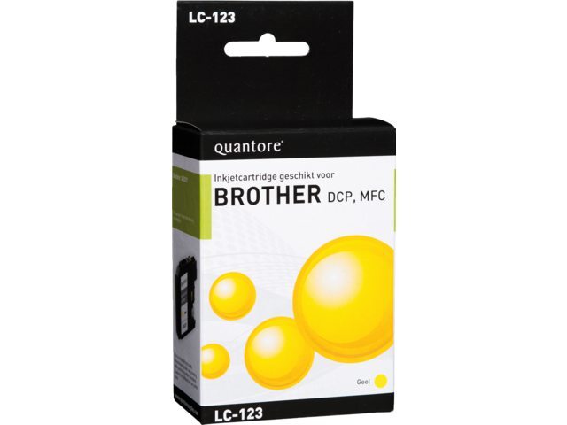 Quantore Inkcartridge Brother LC-123 geel