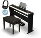 GPPD Piano numérique GPPD Home Stage C8 – Noir avec casque et banc réglable