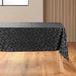 Douceur d'intérieur Mikado Rechthoekig tafelkleed (140 x 240 cm) zwart/zilver