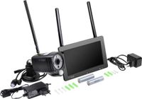 Technaxx TX-128 Bewakingscamera set met 7" Touchscreen - FullHD indoor / outdoor camera - opnamefunctie, infrarood, App bediening