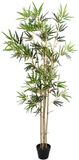 vidaXL Kunstmatige Bamboe Boom Groen 75,5 x 18 x 175 cm Stof en Bamboe