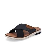 Rieker Slippers blauw Synthetisch - Maat 44