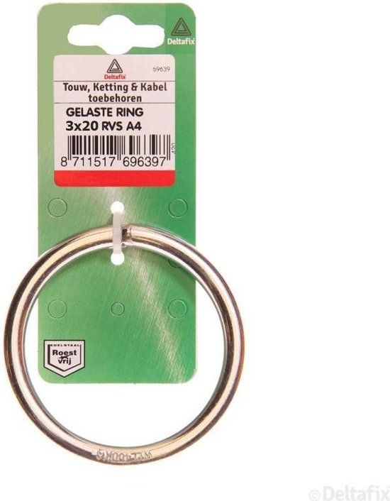 Deltafix Gelaste ring 3mm - 2st