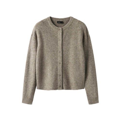LMTD gebreide vest met wol - bruin