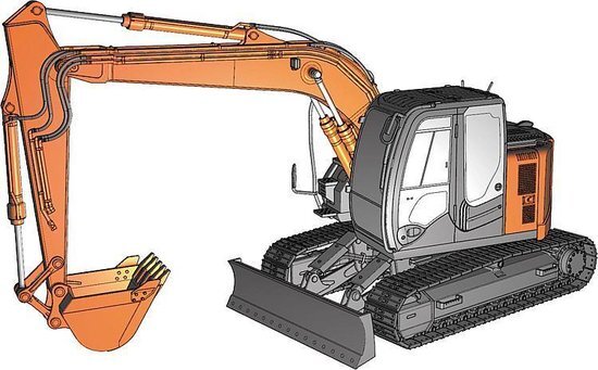 hasegawa HWM01 1:35 Hitachi Graafmachine ZAXIS135US, Multi