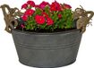 Mega Collections Old Rope Plantenpot Zink Antraciet D30 x H14 cm
