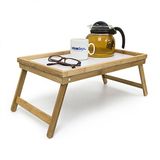 Bamboe K2M Bamboe beddienblad, bedtafel, houten dienblad