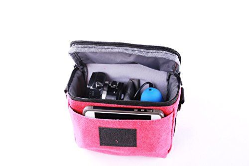 ENJOY-UNIQUE Camera tas tas moet tas voor Canon 450D 500D 600D 550D Canon EOS Compact System Camera, roze