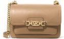 Michael Kors Heather Large Shoulder Bag Light Brown Leather
